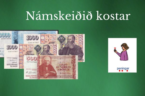 Námskeið kostar